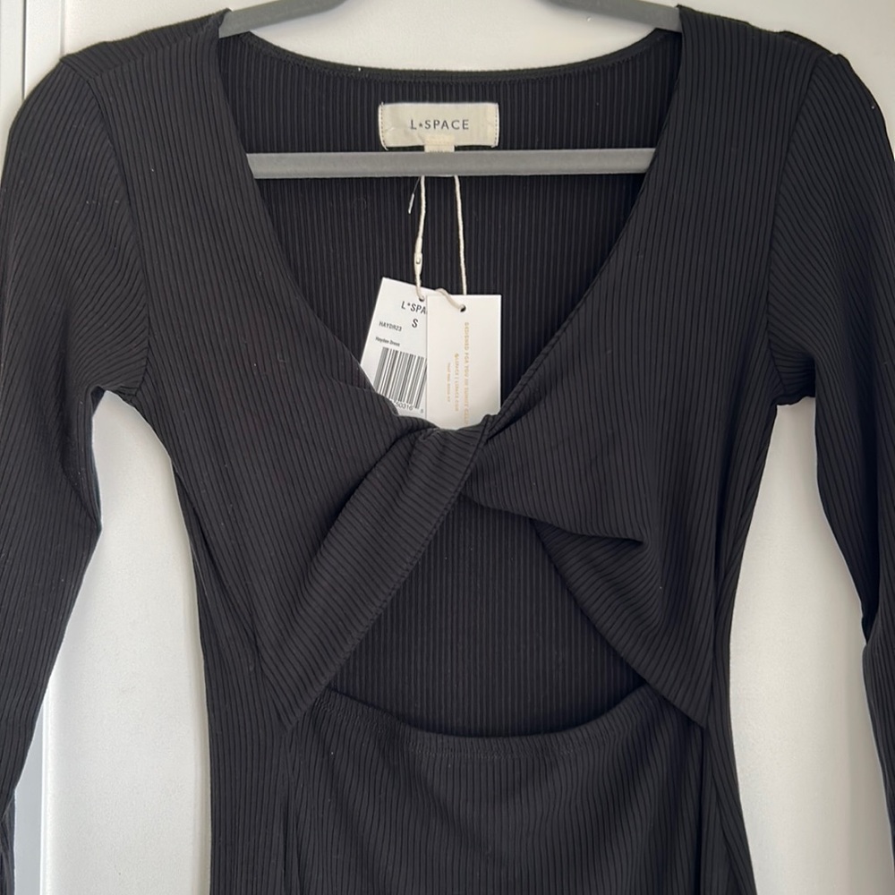 L*Space black Midi dress